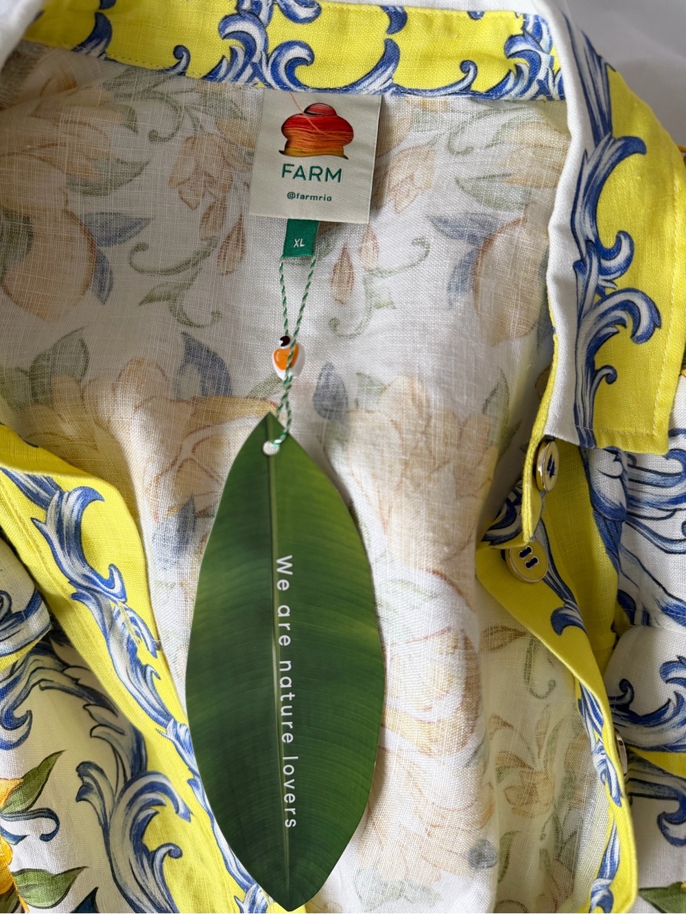 Farm Rio Linen belted Romper - Picture 4 of 4